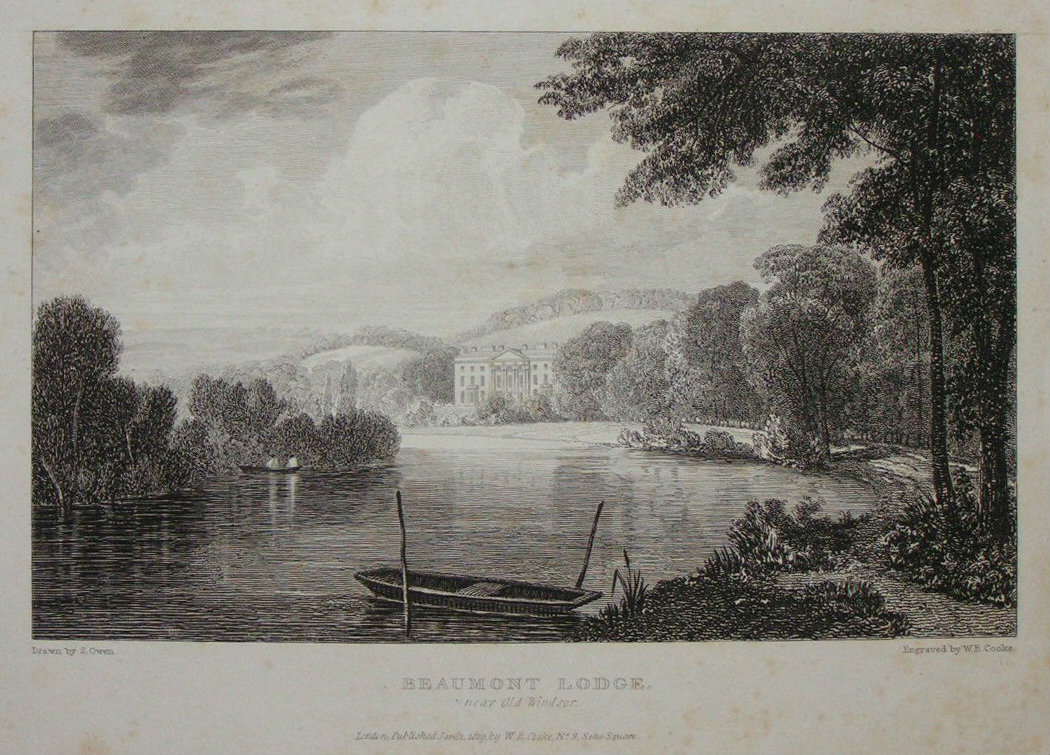 Print - Beaumont Lodge near Old Windsor - Cooke
